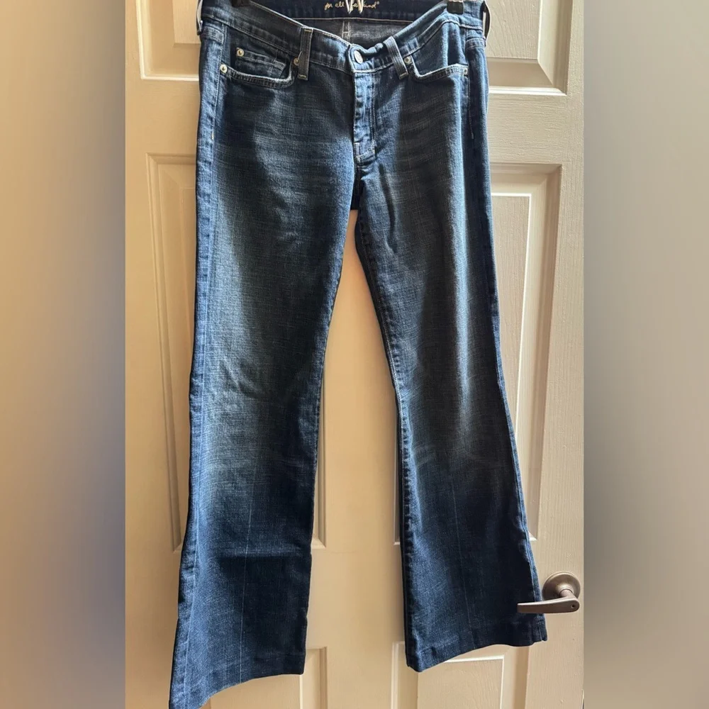 7 For All Mankind Dojo Bootcut Jeans Womens size 29 Rise 7.75
